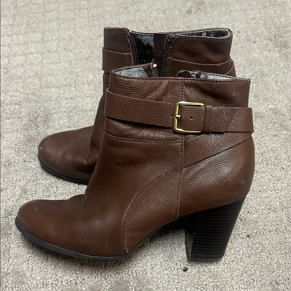 Cole Haan Brown Leather Ankle Booties